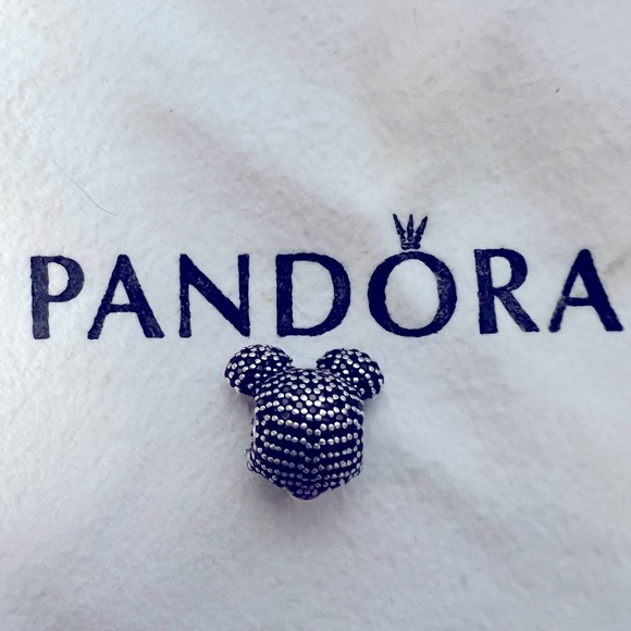 Authentic Pandora Limited Edition Disney Mickey Mouse Pave Charm - Picture 2 of 3